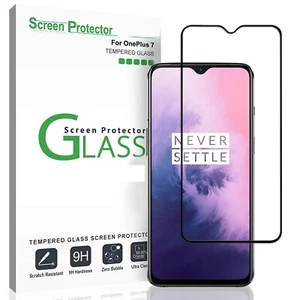 Pellicola Vetro Temperato 5D CURVO Protezione Completa per OnePlus 7 Nero - Imagen 1 de 5