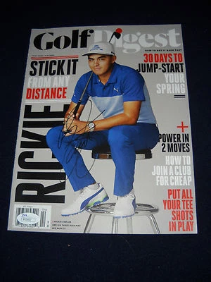 Rickie Fowler Autographed Golf Digest Magazine/ JSA - Image 1 of 2