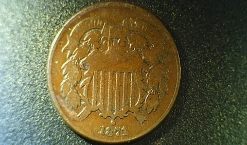 1871 Two Cent Piece nice coin Cover