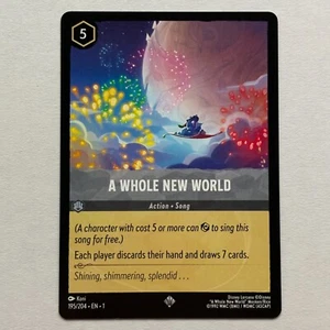 A Whole New World 195/204 Disney Lorcana The First Chapter Regular Super Rare NM - Picture 1 of 2