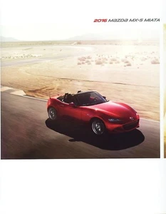 2016 Mazda MX-5 Miata Deluxe 38 Page Dealer Sales Brochure - New! - Picture 1 of 1