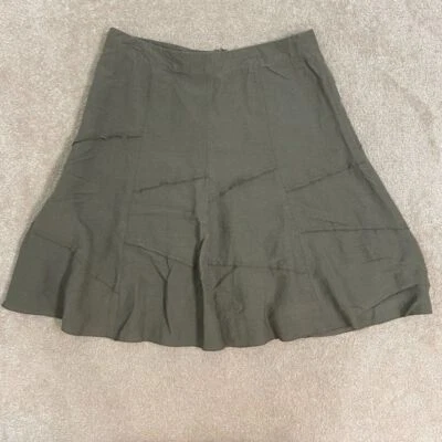 Falda Sandro Lino Volantes Línea A Mujer 16W Lavado a Piedra Foto 1 de 4