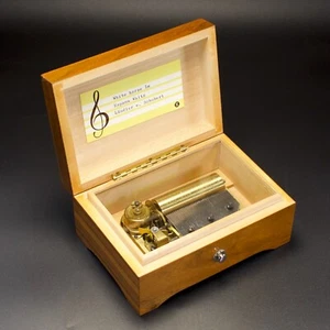 Music Box Cilindro Svizzero Vintage Anni 60 Cuende Melodie Insolite 3/43 Usato in Ottime Condizioni - Foto 1 di 19