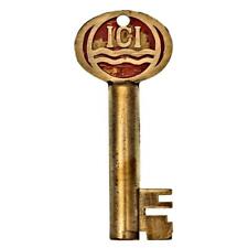 Vintage Key - ICI No.4128 IMPERIAL CHEMICAL INDUSTRIES Padlock Key 2" - ref.k853