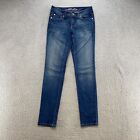 Inc Skinny Jeans Womens 0 Low Rise Dark Wash Cotton Blend Stretch Blue Denim
