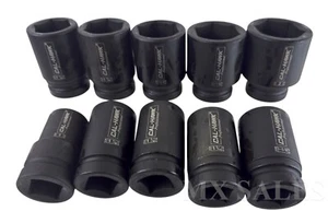 10pc SAE Deep Impact Socket 1" inch Drive 6 Point Sockets 1" - 2" - Picture 1 of 2