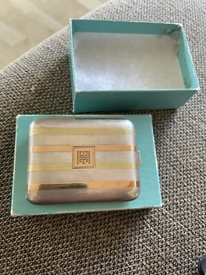 Vintage Tiffany & Co Art Deco Rare Silver 925, Plus 2 Tone Yellow And Rose Gold - Image 1 of 4
