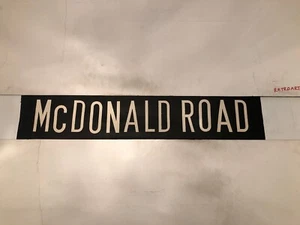 Edinburgh 212 Vintage Linen Destination Bus Blind 1975 29” - McDonald Road - Picture 1 of 5