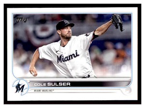 2022 Topps Update #US103 COLE SULSER Miami Marlins ~E7A