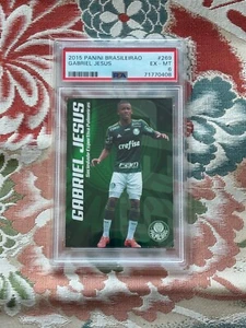 Gabriel Jesus 2015 Panini Brasileirao Rookie PSA 6, Pop 2, 1 höher - Bild 1 von 2