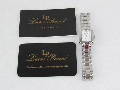Lucien Piccard Watch - Sapphire Crystal Swiss - Silver Tone - 26311WH - Image 1 of 4