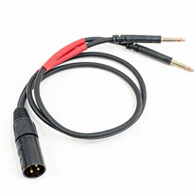 ADC DA3B XLR M to Dual TT Bantam Cable - 1ft - Used, Fully Functional - Image 1 of 4