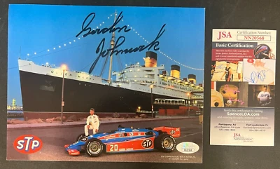 Gordon Johncock Signed Color Photograph JSA w/COA Indy 500 Racing Driver AUTO! - Image 1 of 4