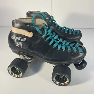 Vintage Riedell USA Invader Rollar Skates Mens 6 / Womens 7.5 Sure-Grip Probe - Picture 1 of 15