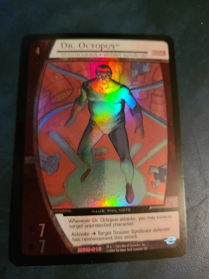 Marvel VS System Dr Octopus FOIL FULL EXTENDED ART MSM-015 - Upper Deck - Image 1 of 1