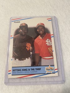 1988 Fleer Glossy #634 TONY GWYNN San Diego PADRES Vince COLEMAN