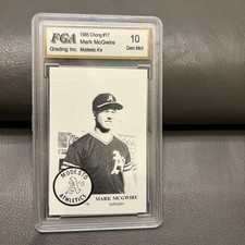Mark McGwire RC 1985 Chong Modesto A's Rookie #17 Graded FGA 10 Oakland A's RC