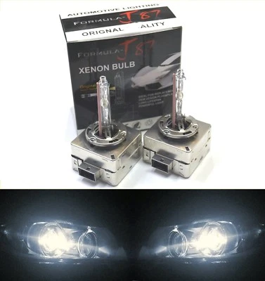 HID Xenon D3S Two Bulbs Head Light 5000K White Bi-Xenon Replacement Low Beam - Image 1 of 4