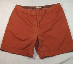 Territory Ahead khaki Shorts 40 Baumwolle Burnt Orange Chino Sommer flache Vorderseite - Bild 1 von 8
