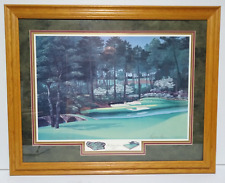 The MASTERS Augusta Hole #12 Dream Course Elizabeth Pepper Signed Print 24"x30"