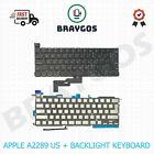 For Apple Macbook Pro Retina 13" A2289 Us Layout Laptop Keyboard With Backlight