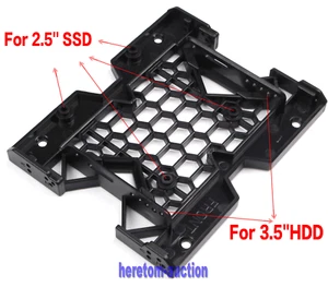 2.5'' / 3.5'' to 5.25 Drive Bay Computer Case Adapter HDD Mounting Bracket SSD - Picture 1 of 15