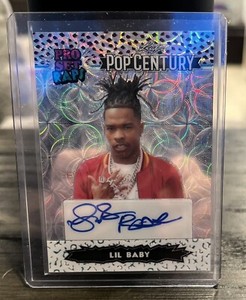 2023 Leaf Pop Century Metal RARE!! Lil Baby Auto Autograph Pro Set Raps #d 5/6🔥