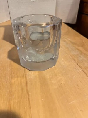 Studio Nova Frosted Glass Votive Tea Light Candle Holder Christmas Holiday Bells - Image 1 of 4