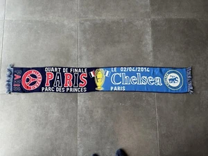Echarpe PARIS Saint Germain PSG Chelsea Champions League 1/4 Finale 2014 - Imagen 1 de 5