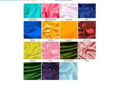 Bridal Satin Fabric by the yard RED - 60" Wide Medium Weight for Wedding - Image 1 of 2