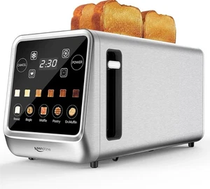 Tostadora 4 Rebanadas, Tostadora Digital Inteligente con Pantalla Táctil, Función de Memoria, Sin... - Imagen 1 de 10