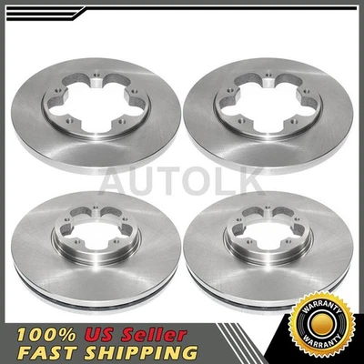 Rotores de freio DuraGo compatíveis com 2015 2016 2017 2018 2019 Ford Transit-150 - Imagem 1 de 4