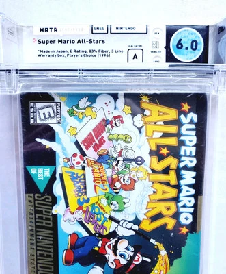 Sealed SUPER MARIO ALL-STARS Nintendo SNES 1993 - WATA 6.0 A - New RARE! POP 2 - Image 1 of 4