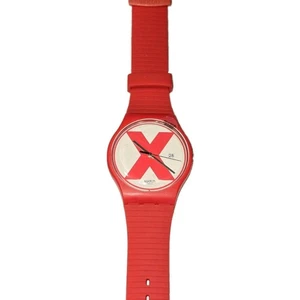Neu Limited Swiss Made Swatch New Gent 41MM XX-RATED RED SUOV400 WHite Red - Bild 1 von 4