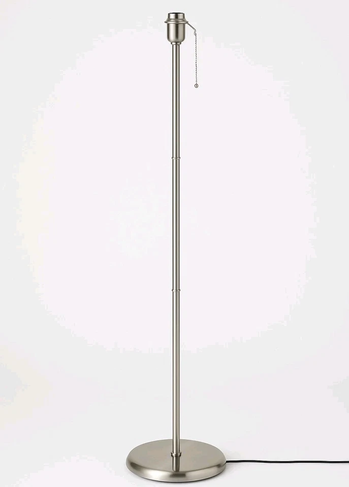 IKEA KRYSSMAST Floor Lamp Nickel Plated 61" New 204.056.36 - Image 1 of 4