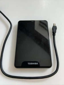 Toshiba Portable USB Hard Drive Black Unknown Model 320 GB Untested zacs - Afbeelding 1 van 3