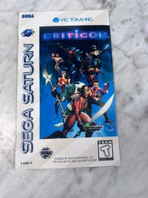 Criticom Sega Saturn MANUAL ONLY (Cover separated missing back) MO12726