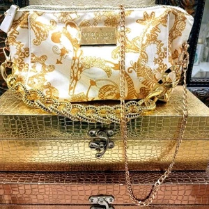 Borsa a mano VERSACE Baroque PROFUMI Barocco Con Cerniera Personalizzata Borsa a Tracolla 2 CATENE - Foto 1 di 16