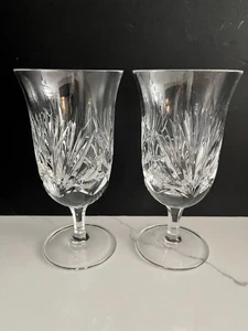 2 Gorham Kristall Kirschholz Klar Eistee Gläser Kelche, 6 7/8" H - Bild 1 von 6