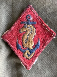 WWII US Marine Corps, Marine Detachments Afloat Shoulder Patch - Picture 1 of 11