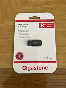 Gigastone 8 gigabyte USB Flash Drive BRAND NEW SEALED - Afbeelding 1 van 6