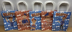 15 sacchetti di carta bottino bomboniera compleanno Blippi 5 stili (3 di ciascuno) - Foto 1 di 11