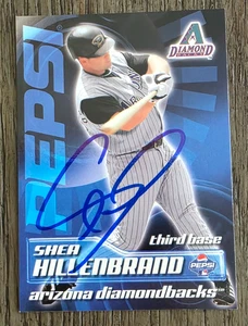 Tarjeta firmada por Shea Hillenbrand 2004 Upper Deck Pepsi #4 Arizona Diamondbacks - Imagen 1 de 2