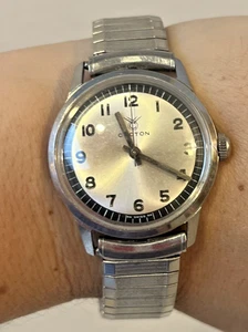 Croton Aquamatic Automatic Stainless Steel Men's Watch & Band Needs Battery - Picture 1 of 6