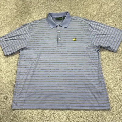 Camisa Polo Masters Para Hombre XL Púrpura Rayas Golf 100% Algodón Pima De Colección Foto 1 de 4