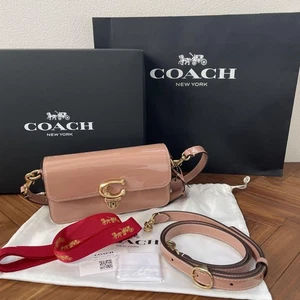 COACH Pink Shoulder Bag From Japan - Picture 1 of 4