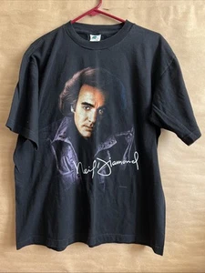Vintage Neil Diamond Shirt Size Large US Tour Concert 90s Band TEE 1996 - Picture 1 of 4