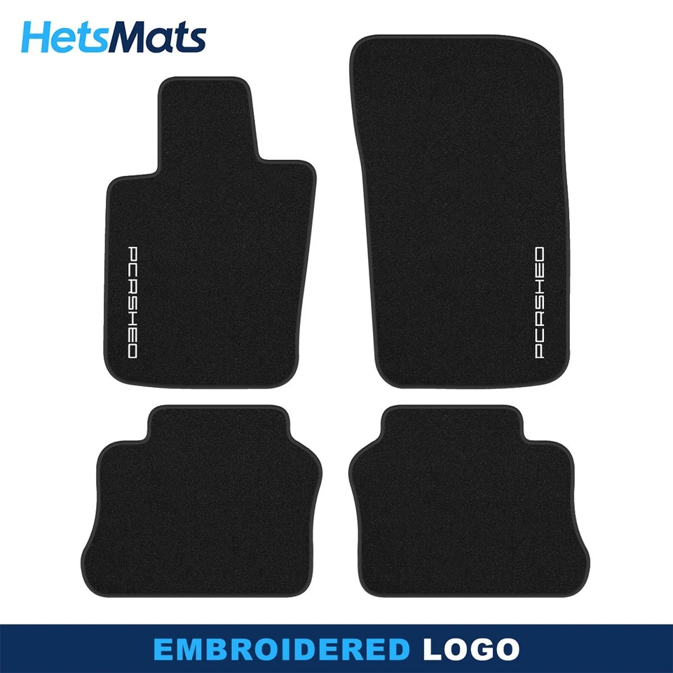 Alfombrillas de terciopelo negras para Porsche Panamera G1 970 2009-2016 Foto 1 de 4