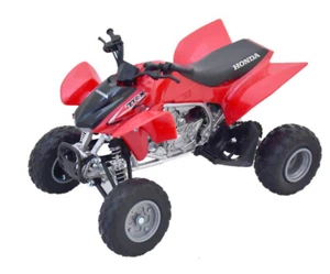 Honda TRX-450R ATV (Quad Bike) 1/12 Scale Diecast and Plastic Model - Red - Picture 1 of 4