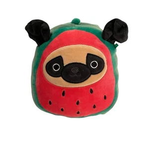Squishmallow Prince the Watermelon Pug Stuffed Animal Plush 7" Kellytoy - Picture 1 of 7